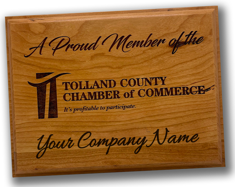 wooden member plaque